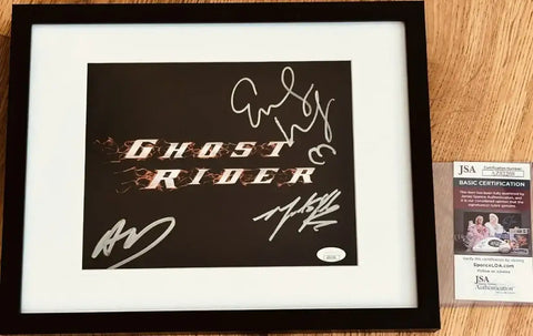 Eva Mendes signed Ghost Rider movie 8x10 photo framed JSA - AutographsForSale.com