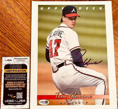 GlavineBlowupCard - AutographsForSale.com