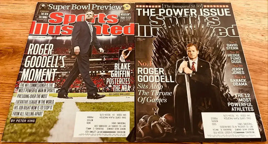 NFL Commissioner Roger Goodell 2011 & 2013 Sports Illustrated - AutographsForSale.com