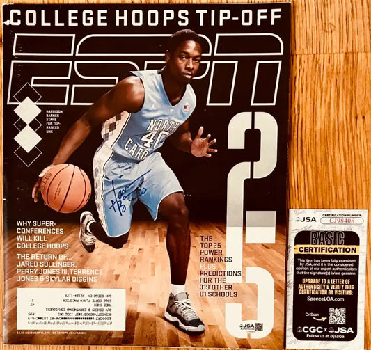 Harrison Barnes autographed UNC Tar Heels 2011 ESPN magazine JSA - AutographsForSale.com
