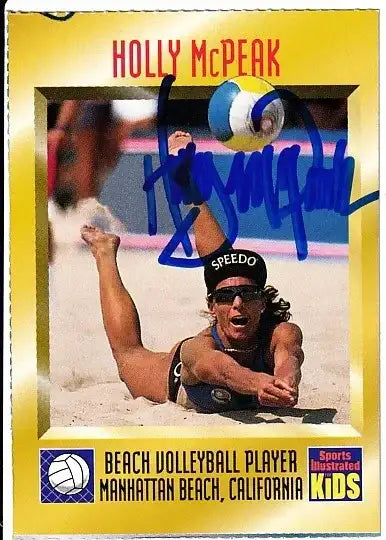 Holly McPeak signed 1997 SI for Kids beach volleyball card - AutographsForSale.com