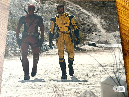Hugh Jackman signed Deadpool & Wolverine 10x11.5 movie photo BAS X-Men - AutographsForSale.com