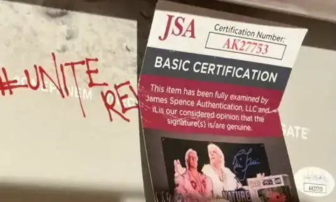 JSA certified authentic autograph with Basic Certification card, signed memorabilia verified by James Spence Authentication