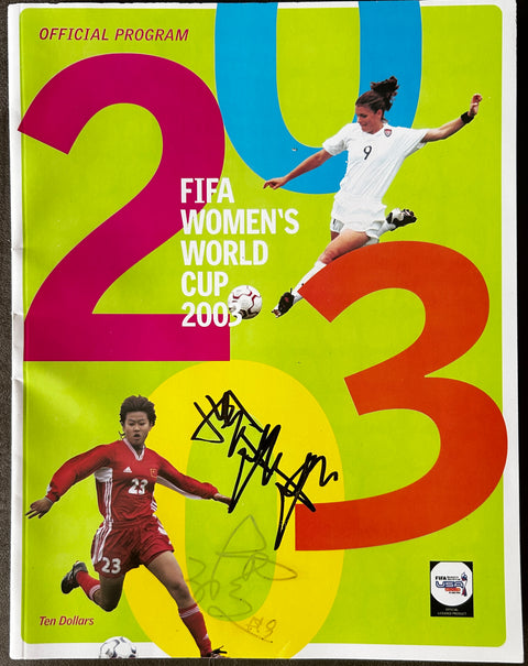 Sun Wen autographed 2003 Women’s World Cup program - AutographsForSale.com