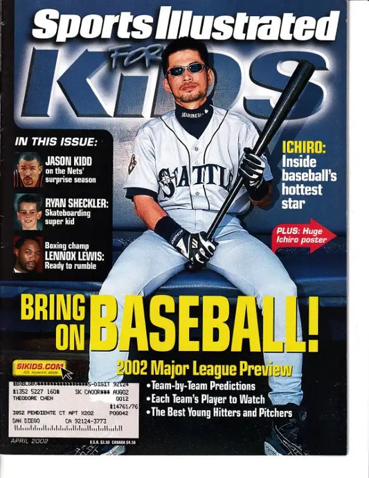 Ichiro Suzuki Seattle Mariners 2002 Sports Illustrated for Kids - AutographsForSale.com