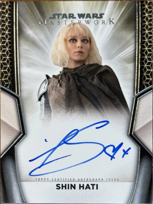 Ivanna Sakhno Shin Hati Signed Autograph 2025 Topps Star Wars Masterwork Card Ahsoka - AutographsForSale.com