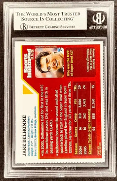 Jake Delhomme signed Carolina Panthers 2006 SI for Kids card BAS slab - AutographsForSale.com