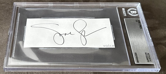 Jane Lynch signed cut signature BAS slab (Sue Sylvester on Glee) - AutographsForSale.com