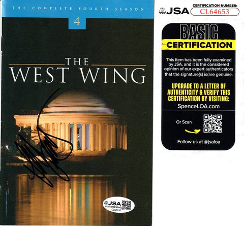 Allison Janney autographed West Wing Season 4 DVD booklet JSA - AutographsForSale.com
