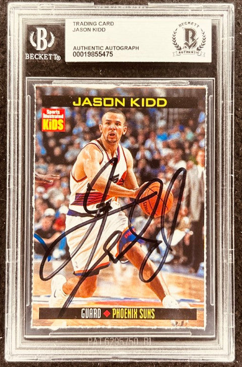 Jason Kidd signed Suns 1998 SI for Kids card BAS