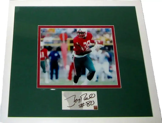 Jerry Rice autograph framed with Mississippi Valley State 8x10 photo JSA - AutographsForSale.com