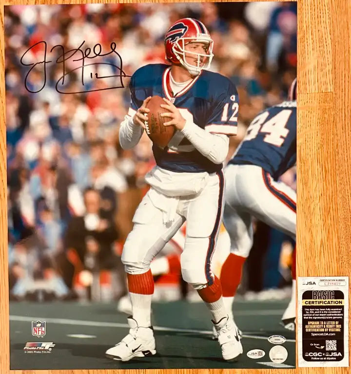 Jim Kelly autographed Buffalo Bills 16x20 poster size photo JSA - AutographsForSale.com