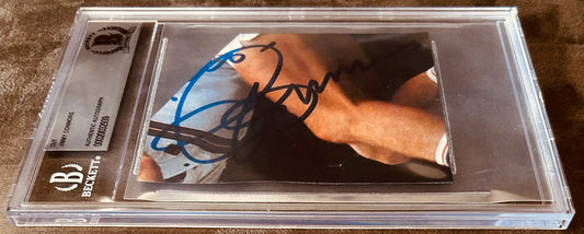 Beckett slabbed Jimmy Connors cut autograph, authenticated sports memorabilia card