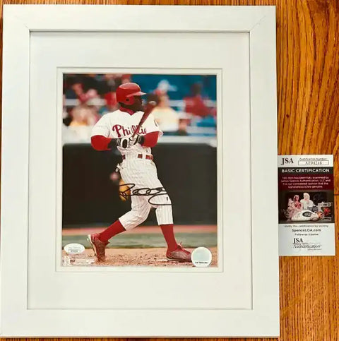 JimmyRollins8x10FramedJSA - AutographsForSale.com