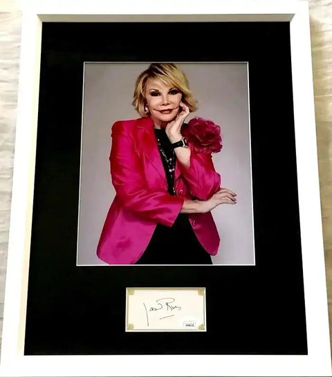 Joan Rivers autograph framed with 8x10 portrait photo JSA - AutographsForSale.com