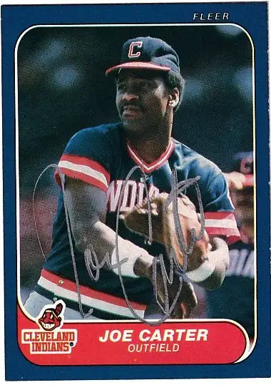 Joe Carter autographed Cleveland Indians 1986 Fleer card - AutographsForSale.com