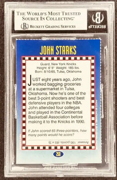 John Starks signed NY Knicks 1994 SI for Kids card BAS slab - AutographsForSale.com