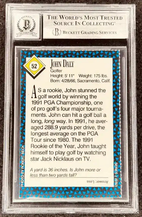 JohnDaly1992SiK_2 - AutographsForSale.com