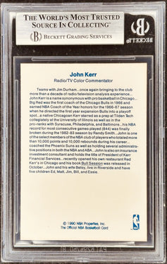 Johnny John Red Kerr Chicago Bulls 1989-90 Hoops Announcers card BGS 7 - AutographsForSale.com