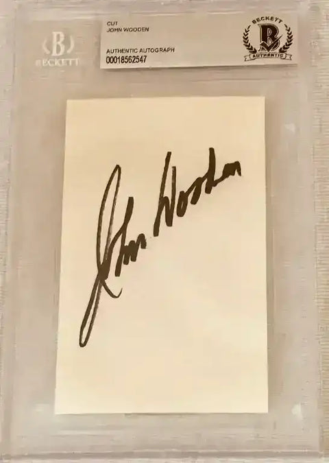 JohnWoodenCut - AutographsForSale.com