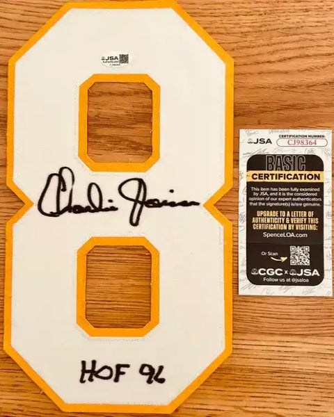 JoinerJerseyNumber8JSA - AutographsForSale.com