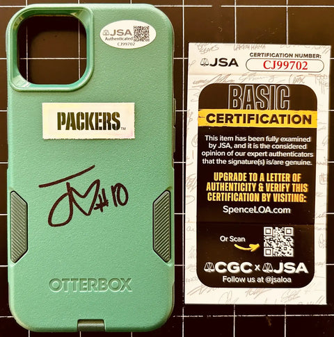 JordanLovePackersOtterbox - AutographsForSale.com