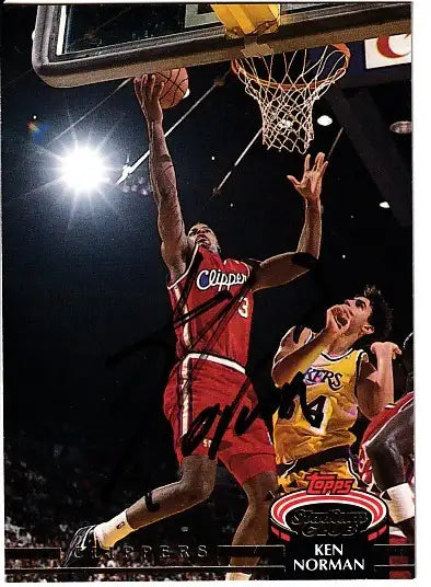 Ken Norman autographed LA Clippers 1992-93 Stadium Club card - AutographsForSale.com