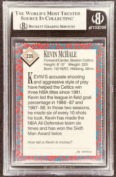 Kevin McHale signed Celtics 1991 SI for Kids card BAS slab - AutographsForSale.com