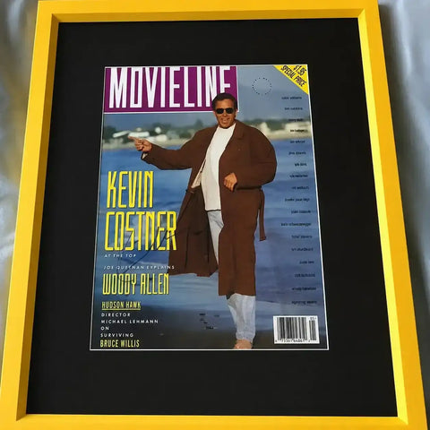 Kevin Costner autographed 1991 Movieline cover framed JSA - AutographsForSale.com