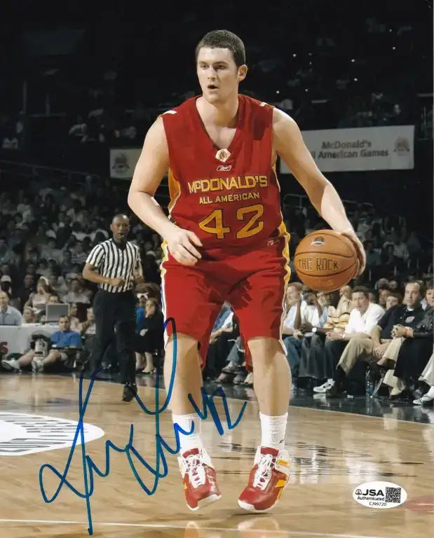 KevinLove8x10McDonaldsJSA - AutographsForSale.com