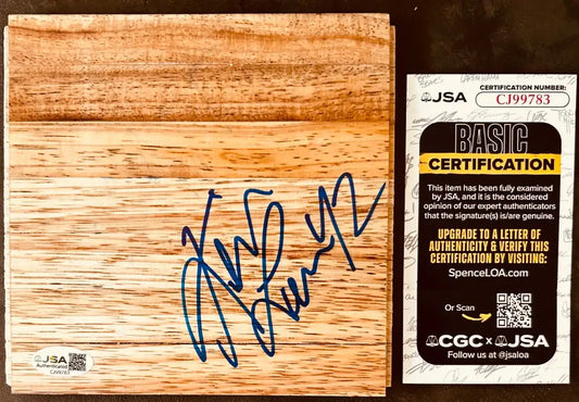 Kevin Love signed basketball wood floor JSA UCLA Cavaliers - AutographsForSale.com