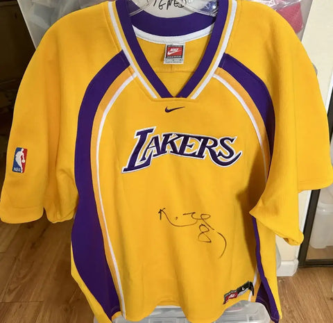 Kobe Bryant signed LA Lakers 1999 Nike warmup jersey shooting shirt JSA - AutographsForSale.com
