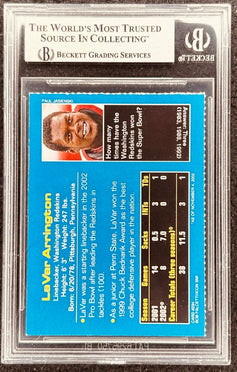 LaVar Arrington signed Redskins 2002 SI for Kids card BAS slab - AutographsForSale.com