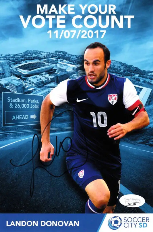 LandonDonovanPhotoCardJSA - AutographsForSale.com