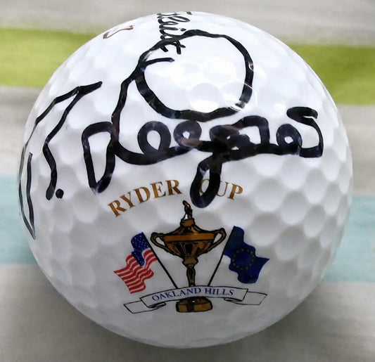 Tiger Woods autographed Ryder Cup golf ball, Oakland Hills, signed memorabilia