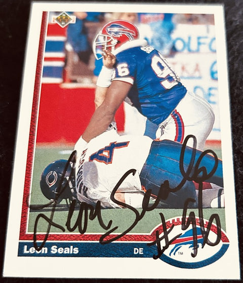 Leon Seals signed Buffalo Bills 1991 Upper Deck NFL card - AutographsForSale.com