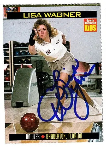 Lisa Wagner signed 1998 Sports Illustrated for Kids bowling card - AutographsForSale.com