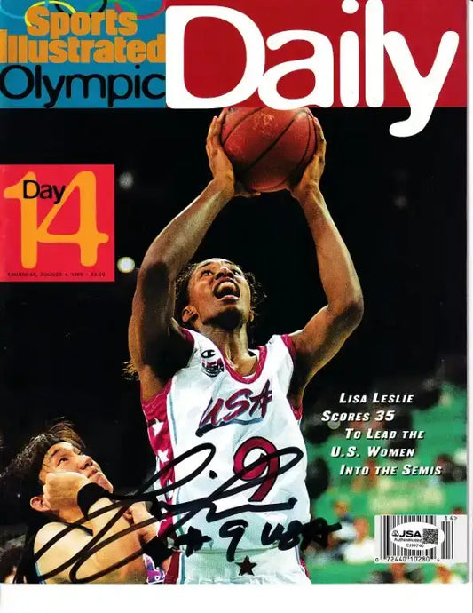 LisaLeslieSIDailyJSA - AutographsForSale.com