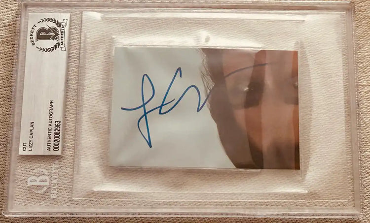 LizzyCaplanCut - AutographsForSale.com