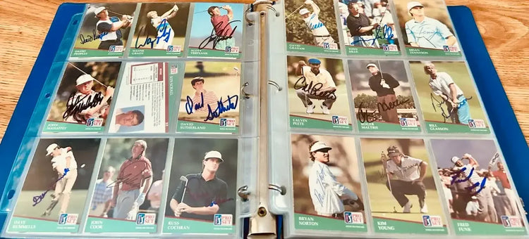 1991 Pro Set golf 286 signed card set Jack Nicklaus Arnold Palmer Sam Snead Payne Stewart - AutographsForSale.com