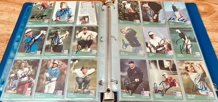 1991 Pro Set golf 286 signed card set Jack Nicklaus Arnold Palmer Sam Snead Payne Stewart - AutographsForSale.com