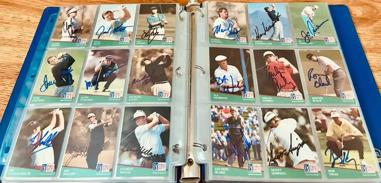 1991 Pro Set golf 286 signed card set Jack Nicklaus Arnold Palmer Sam Snead Payne Stewart - AutographsForSale.com