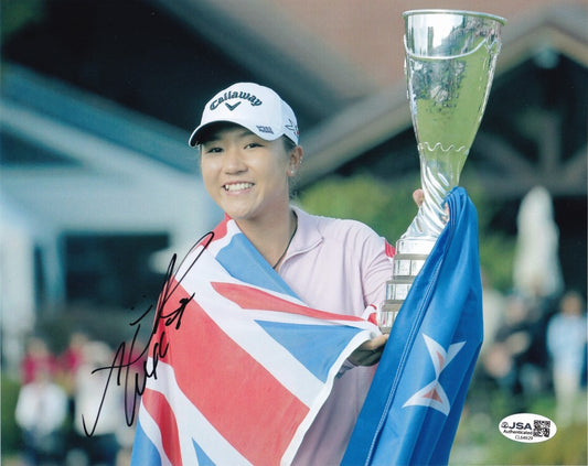 Lydia Ko autographed 2015 LPGA Evian Championship 8x10 photo JSA - AutographsForSale.com
