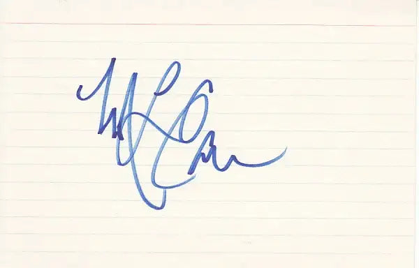 MLCarrIndexCard - AutographsForSale.com