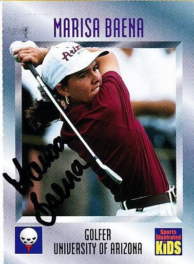 Marisa Baena signed Arizona 1997 SI for Kids golf Rookie Card - AutographsForSale.com