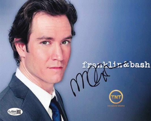 Autographed Franklin & Bash photo with TNT logo, JSA authenticated