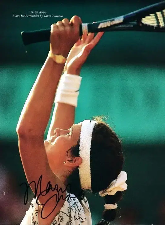 Mary Joe Fernandez autographed tennis magazine photo - AutographsForSale.com