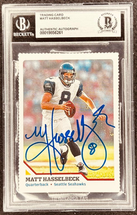 Matt Hasselbeck signed Seahawks 2006 SI for Kids card BAS