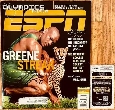 MauriceGreeneESPNJSA - AutographsForSale.com
