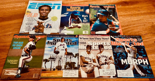 7 Mets Sports Illustrated ESPN magazines Nolan Ryan Seaver Gooden Reyes Strawberry - AutographsForSale.com